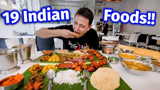 100 South Indian Food  GIANT 19 ITEMS THALI  Chettinad Tamil Nadu Crab Curry [upl. by Wylde]