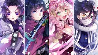 Nightcore  Dusk Till Dawn ✗ Faded ✗ Airplanes amp More Switching VocalsMashupDemon Slayer [upl. by Noleta]