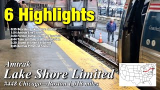 USA Train  Amtrak Lake Shore Limited 448 Highlights of the route Chicago→Boston [upl. by Memberg588]