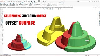 ✅ Solidworks Surfacing Offset Surface [upl. by Noxid]