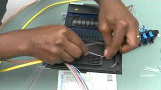 Splicing in a Reduced Length Splice Tray M67110 [upl. by Littlejohn23]