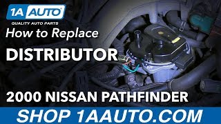 How to Replace Distributor 9600 Nissan Pathfinder [upl. by Amsirac]