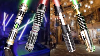 Comparing Galaxys Edge Legacy and Savis Workshop Lightsabers [upl. by Juakn457]