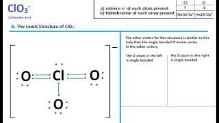 ClO3 Lewis Structure  Molecular Geometry [upl. by Nnaaras]