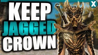 How To KEEP The JAGGED CROWN In SKYRIM  Easy Exploit [upl. by Noiroc]