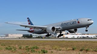 American Airlines Boeing 777323ER N722AN at LAX [upl. by Loring884]