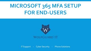 EndUser walkthrough for setting up MFA on Microsoft 365 [upl. by Darian181]