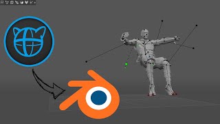 Cascadeur animation to Blender without any converter or addon [upl. by Awra32]