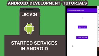 Started Services Example in Android  35  Android Development Tutorial for Beginners [upl. by Norret]