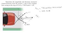 Finding the resultant force [upl. by Ecirtnom]