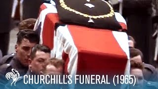 Sir Winston Churchills Funeral A World In Remembrance 1965  British Pathé [upl. by Eadahc]