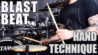 HAND TECHNIQUE  BLAST BEAT Metal Drumming [upl. by Akihdar]