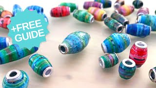 Learn the BEST HACKS to Make GORGEOUS FANCY Paper Beads🤩 [upl. by Anaitsirhc]