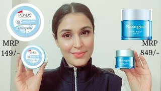 PONDS SUPERLIGHT GEL VS NEUTROGENA HYDRO BOOST GEL  Review amp Comparison  Chetali Chadha [upl. by Siuqaj528]