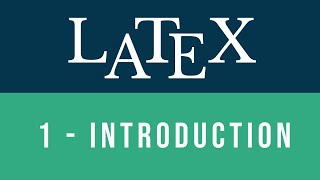 Learn LaTeX Tutorial  Introduction to LaTeX [upl. by Jamison]