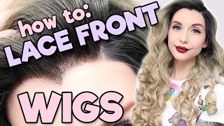 HOW TO LACE FRONT WIGS  Alexas Wig Series 6 [upl. by Duong]