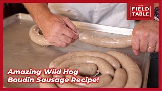 Easy Wild Pork Recipe How To Make Boudin Sausage [upl. by Raoul]