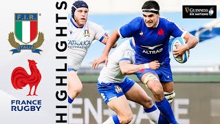 Italy v France  HIGHLIGHTS  Dupont Inspires Clinical France  Guinness Six Nations 2021 [upl. by Ada]