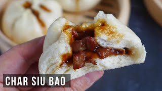 Char Siu Bao Chinese BBQ Pork Buns 叉烧包 [upl. by Rebmetpes]