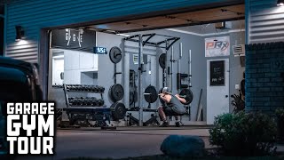 Man Builds Entire Home Gym That Stores On the Wall  Garage Gym Tour [upl. by Popelka888]