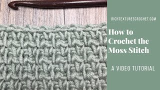 Moss Stitch  How to Crochet [upl. by Garlinda395]