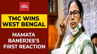 West Bengal Election Result Mamata Banerjees First Reaction After Big Bengal Win  Breaking [upl. by Aynad569]