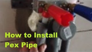 pex pipe installation [upl. by Alessandra556]