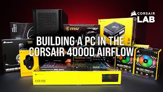 CORSAIR 4000D Airflow PC Build – Ryzen 5950X With RX 6900 XT [upl. by Gadmon544]