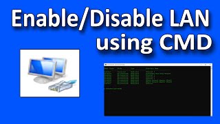 How to EnableDisable LAN connection from CMDCommand Prompt [upl. by Lebatsirc]