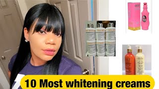 Top 10 most effective skin whitening creams [upl. by Rosalinda386]