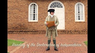 Reading of the Declaration of Independence [upl. by Woodruff]