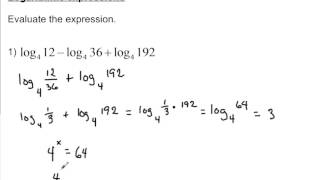 simplifying logarithmic expressions [upl. by Cailly]