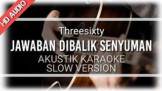 ♫ THREESIXTY  Jawaban Dibalik Senyuman  KARAOKE AKUSTIK versi COVER CHIKA LUTFI [upl. by Leunas]