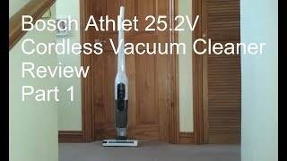 Bosch Athlet 252V Cordless Vacuum Cleaner Review Part 1 [upl. by Leksehcey]