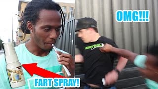 HILARIOUS FART VAPE PEN PRANK FUNNY REACTIONS [upl. by Esereht]