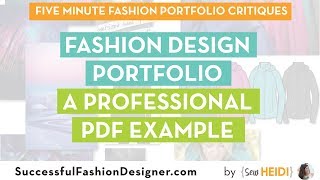 Fashion Design Portfolio A Professional PDF Example [upl. by Ahsenik]