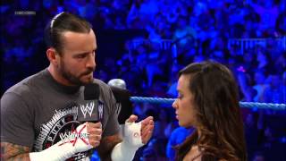 2nd part of AJ Lee interview feat Daniel Bryan amp CM Punk [upl. by Yadrahs]