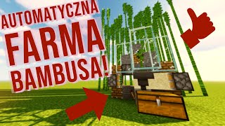 Automatyczna farma BAMBUSA  MINECRAFT 114 PORADNIK [upl. by Eanahs]