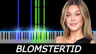 Blomstertid  Bianca Ingrosso  Piano Tutorial [upl. by Ahseikal]