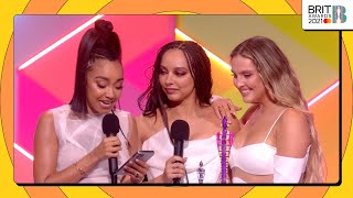 Little Mix wins British Group  The BRIT Awards 2021 [upl. by Ynneg378]