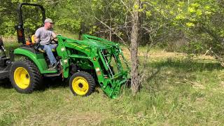 John Deere 2038R  First Time Use [upl. by Tekla]