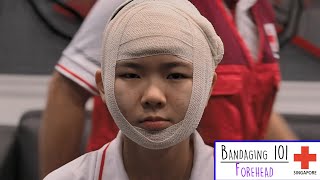 Bandaging 101  Forehead [upl. by Grodin]