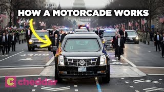 The Anatomy of the Presidential Motorcade  Cheddar Explains [upl. by Naenej612]