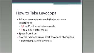 Parkinsons Medications  Part 1 Levodopa [upl. by Justicz93]