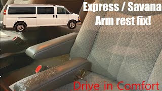 Express  Savana Van Arm Rest Replacement [upl. by Anurag452]