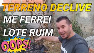 COMO CONSTRUIR UMA CASA EM TERRENO EM DECLIVE VISITA A OBRA [upl. by Christiana]