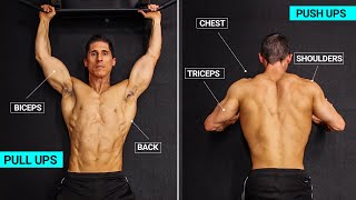 Home PullUp  PushUp Workout ALL LEVELS [upl. by Pubilis]