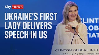 Ukraines First Lady delivers speech at US University [upl. by Ivetts627]