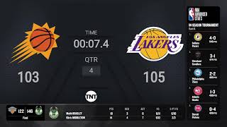 Phoenix Suns  Los Angeles Lakers Live Scoreboard  InSeason Tournament Quarterfinals on TNT [upl. by Kelci]