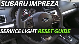 Subaru Impreza  Oil Service Light Reset [upl. by Oler]